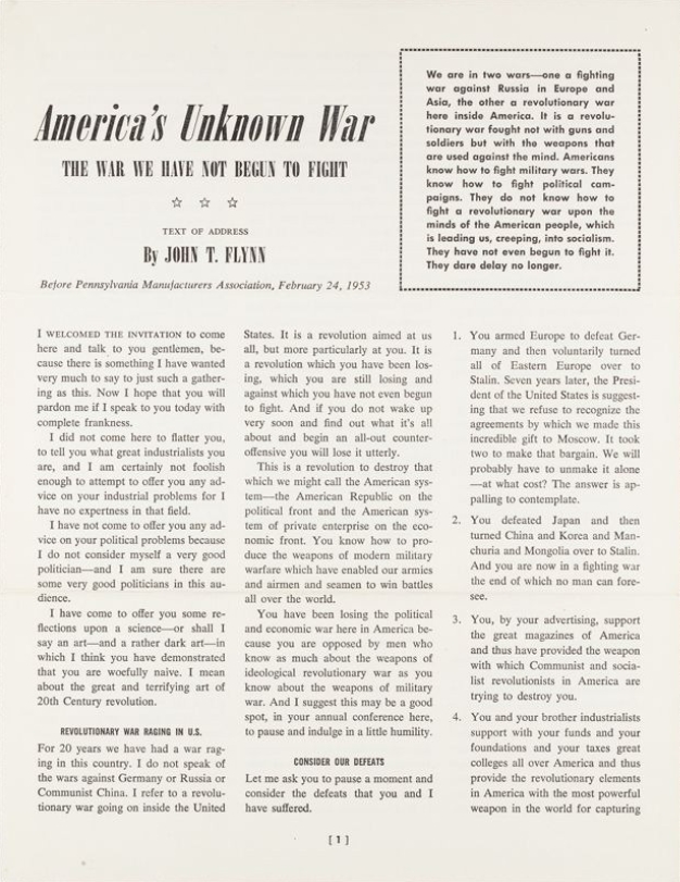 Book Cover of AMERICA'S UNKNOWN WAR : THE WAR WE HAVE NOT BEGUN TO FIGHT