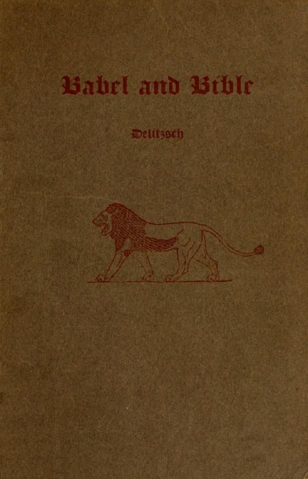 Book Cover of BABEL AND BIBLE