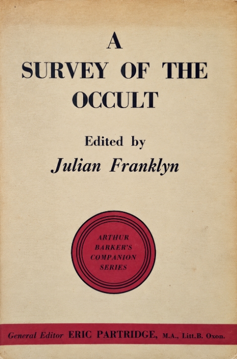 Book Cover of A SURVEY OF THE OCCULT