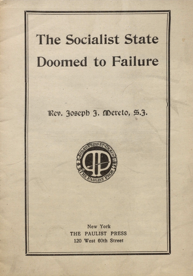 Book Cover of THE SOCIALIST STATE DOOMED TO FAILURE
