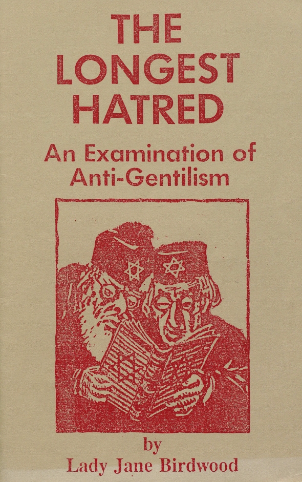 Book Cover of THE LONGEST HATRED: AN EXAMINATION OF ANTI–GENTILISM
