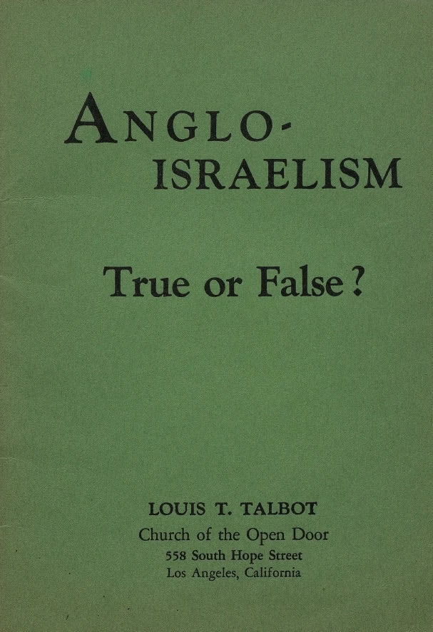 Book Cover of ANGLO–ISRAELISM: TRUE OR FALSE?