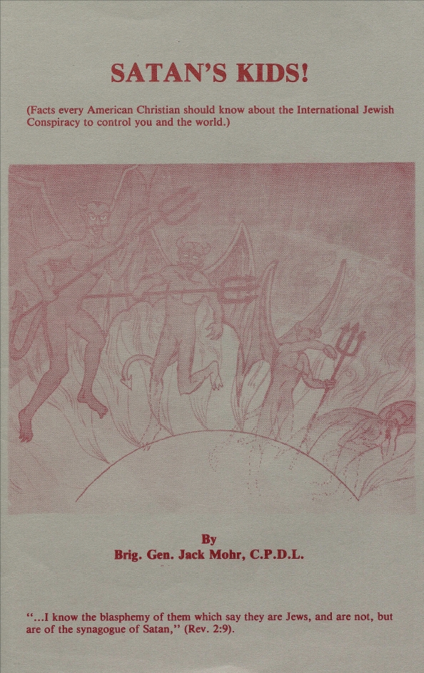 Book Cover of SATAN’S KIDS!: FACTS EVERY AMERICAN CHRISTIAN SHOULD KNOW ABOUT THE INTERNATIONAL JEWISH CONSPIRACY TO CONTROL YOU AND THE WORLD