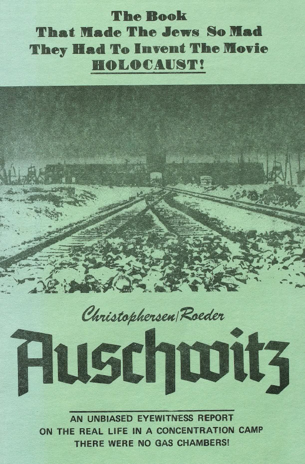 Book Cover of AUSCHWITZ: AN UNBIASED EYEWITNESS REPORT ON THE REAL LIFE IN A CONCENTRATION CAMP; THERE WERE NO GAS CHAMBERS!