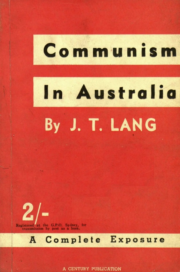 Book Cover of COMMUNISM IN AUSTRALIA