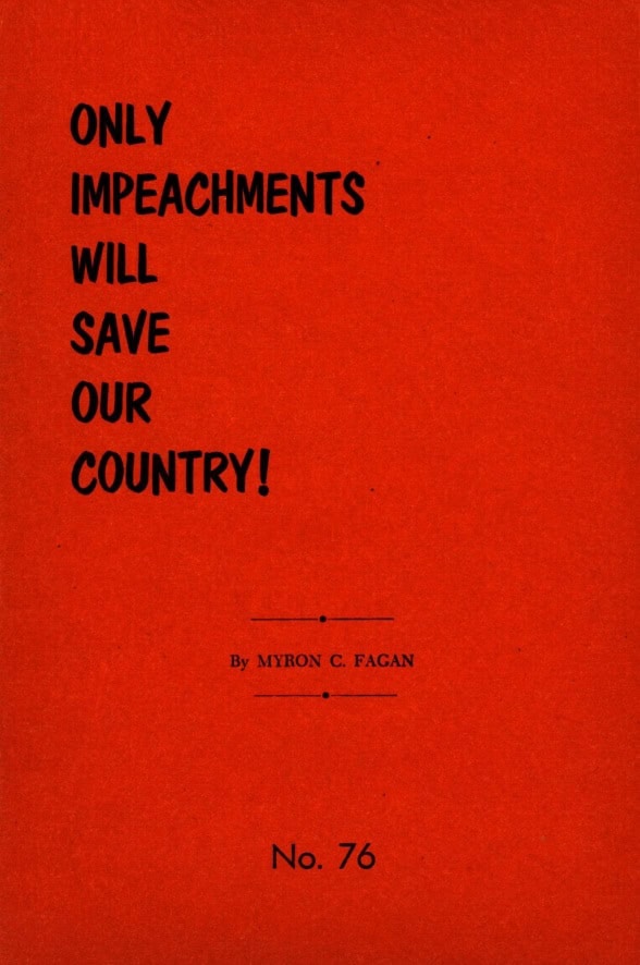 Book Cover of ONLY IMPEACHMENTS WILL SAVE OUR COUNTRY!