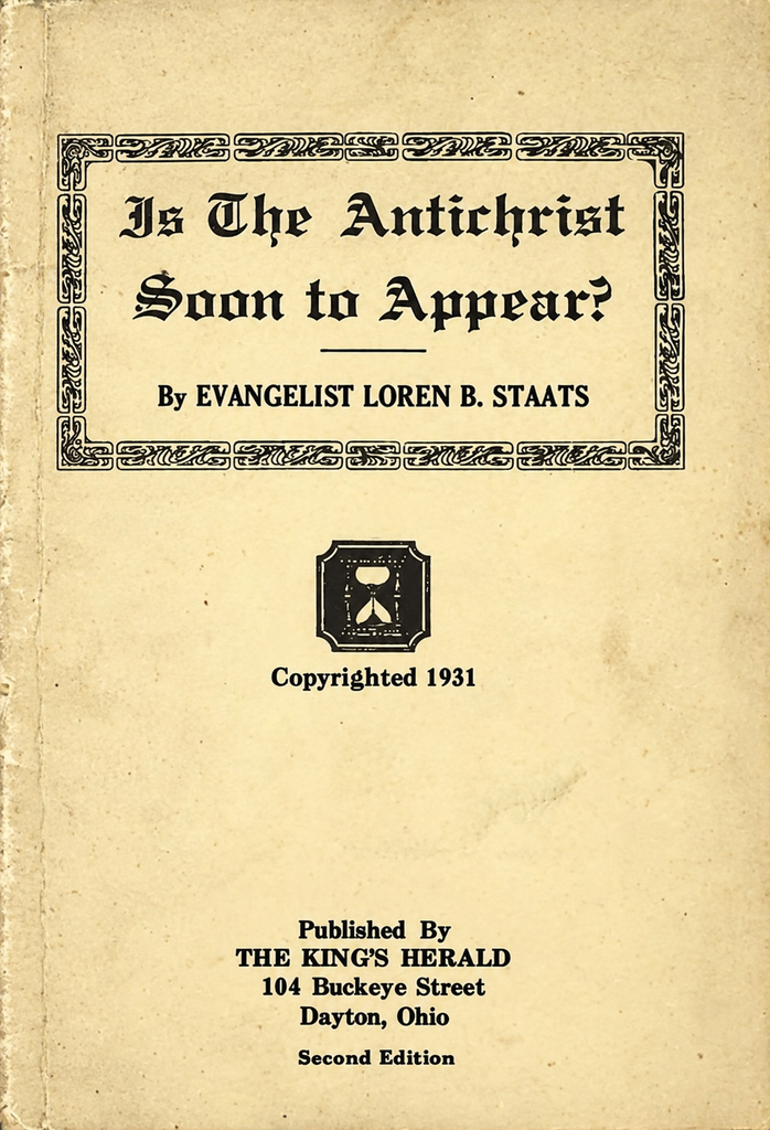 Book Cover of IS THE ANTICHRIST SOON TO APPEAR?