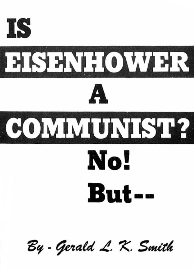 Book Cover of IS EISENHOWER A COMMUNIST? NO! BUT--