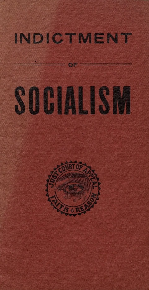 Book Cover of INDICTMENT OF SOCIALISM
