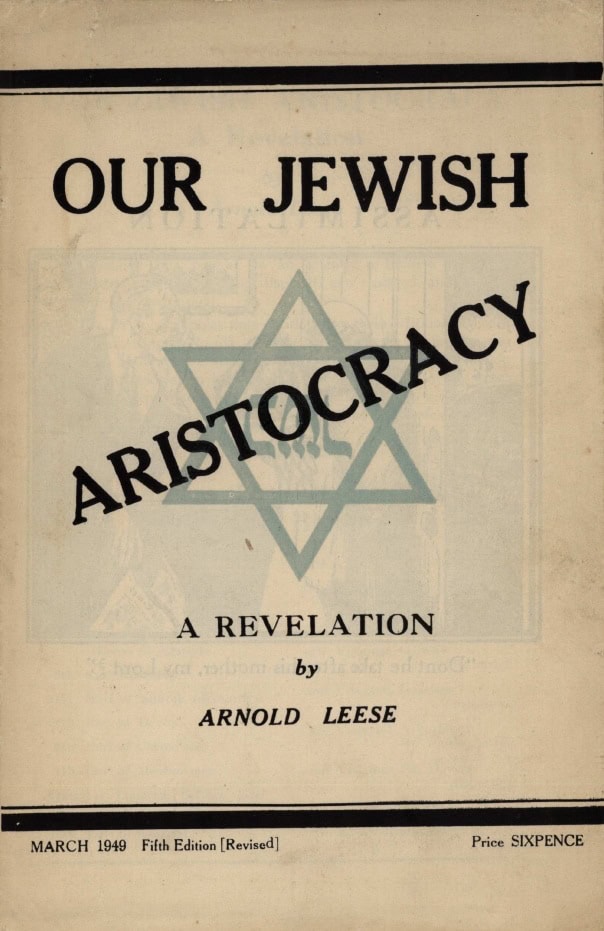 Book Cover of OUR JEWISH ARISTOCRACY