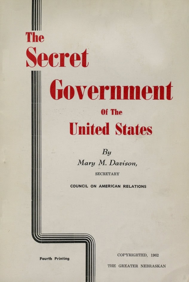 Book Cover of THE SECRET GOVERNMENT OF THE UNITED STATES