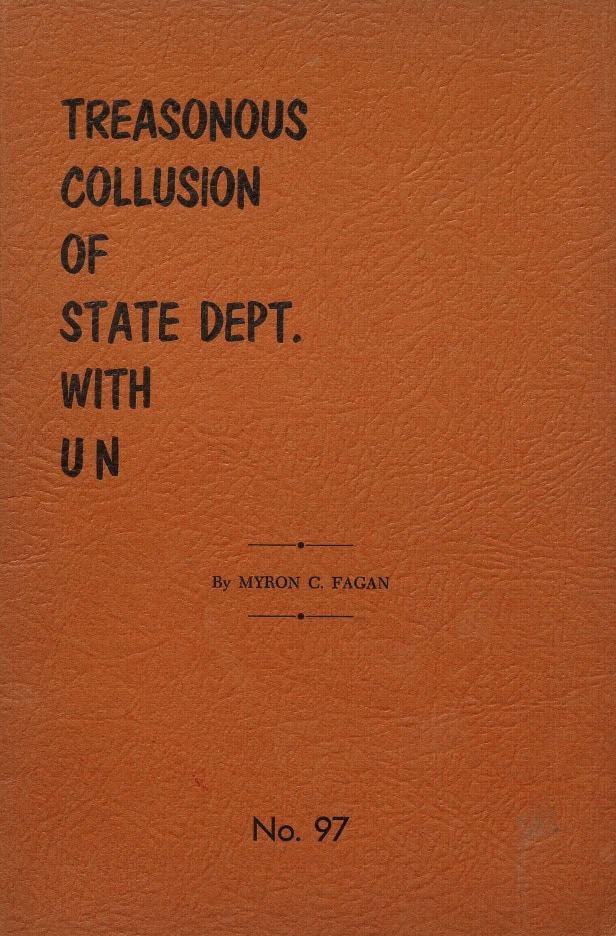 Book Cover of TREASONOUS COLLUSION OF STATE DEPT. WITH U.N.