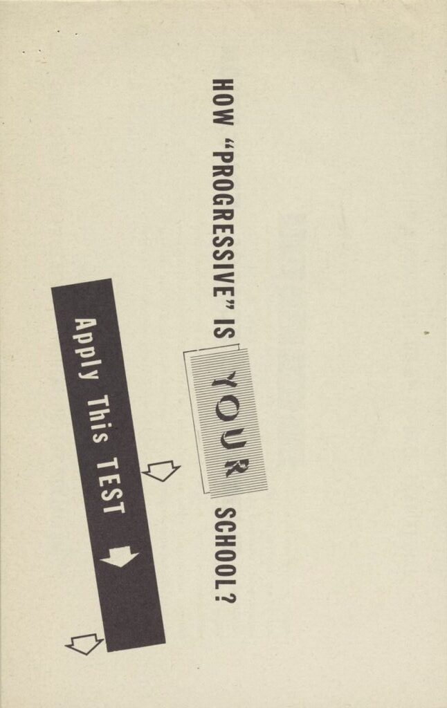 Book Cover of HOW "PROGRESSIVE" IS YOUR SCHOOL ?—APPLY THIS TEST; POINT-BY-POINT OF UP-TO-DATE TRADITIONAL EDUCATION WITH PROGRESSIVE "EDUCATION FOR SOCIALISM"