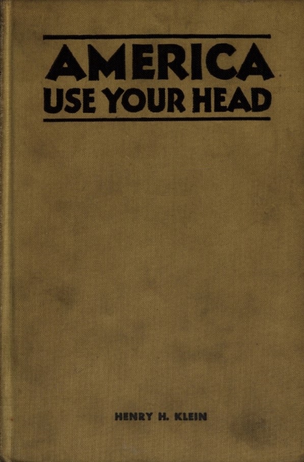 Book Cover of AMERICA, USE YOUR HEAD !