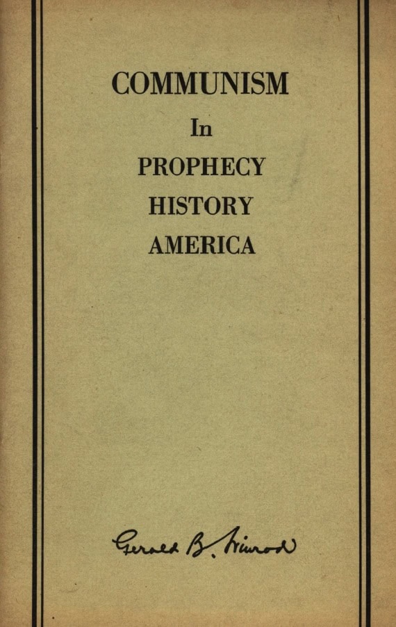 Book Cover of COMMUNISM IN PROPHECY, HISTORY AND AMERICA