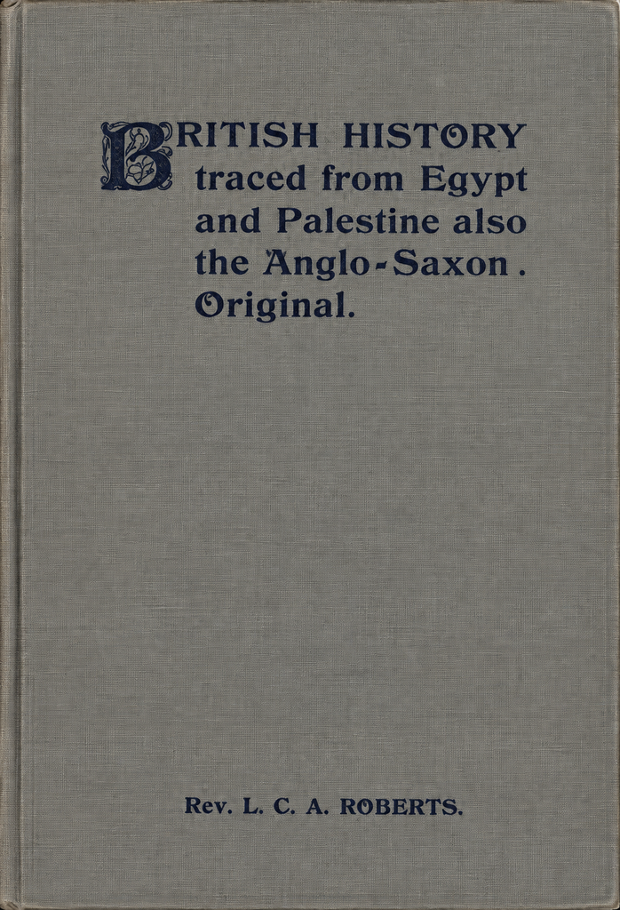 Book Cover of BRITISH HISTORY TRACED FROM EGYPT AND PALESTINE