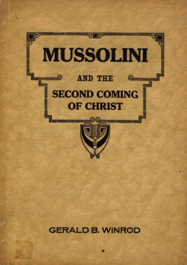 Book Cover of MUSSOLINI AND THE SECOND COMING OF CHRIST