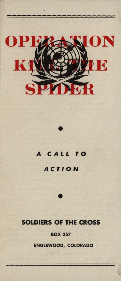 Book Cover of OPERATION KILL THE SPIDER : A CALL TO ACTION