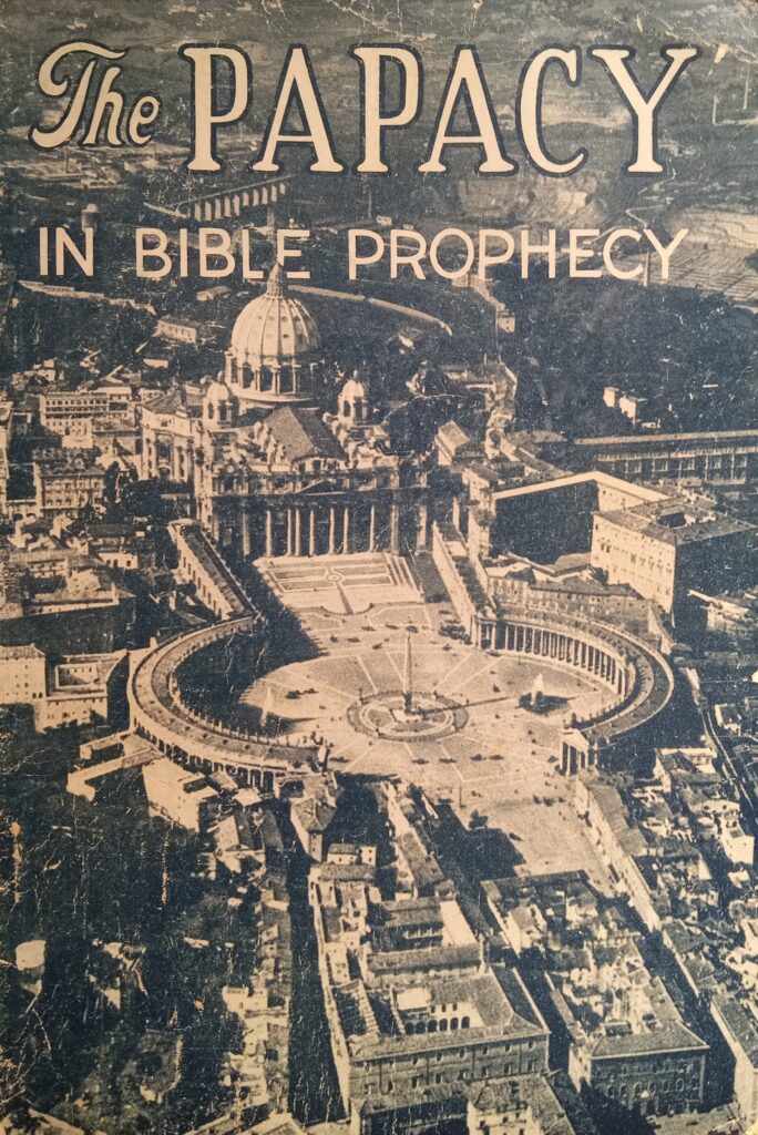 Book Cover of THE PAPACY IN BIBLE PROPHECY