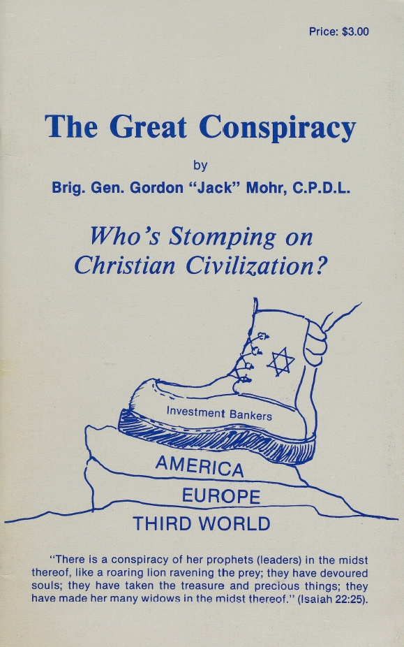 Book Cover of THE GREAT CONSPIRACY WHO’S STOMPING ON CHRISTIAN CIVILIZATION?