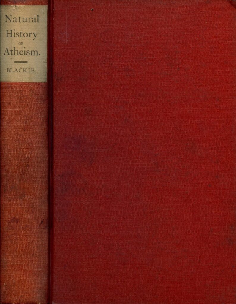 Book Cover of THE NATURAL HISTORY OF ATHEISM