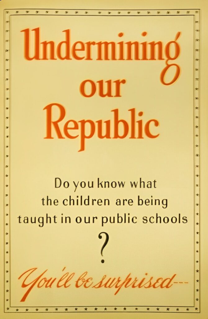 Book Cover of UNDERMINING OUR REPUBLIC: DO YOU KNOW WHAT THE CHILDREN ARE BEING TAUGHT IN OUR PUBLIC SCHOOLS? YOU'LL BE SURPRISED