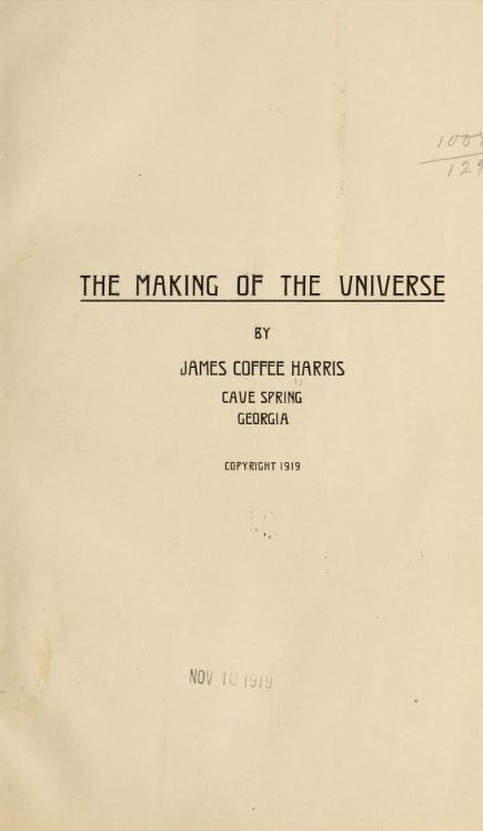 Book Cover of THE MAKING OF THE UNIVERSE