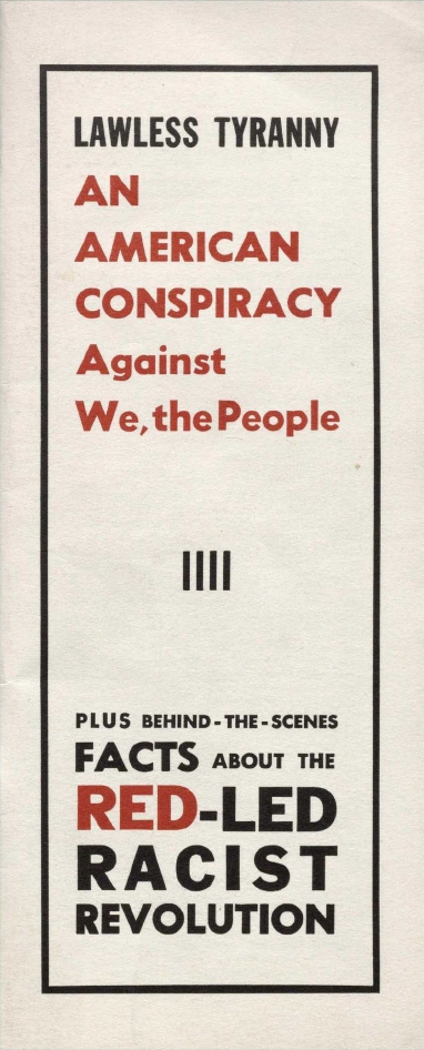 Book Cover of LAWLESS TYRANNY, AN AMERICAN CONSPIRACY AGAINST WE, THE PEOPLE