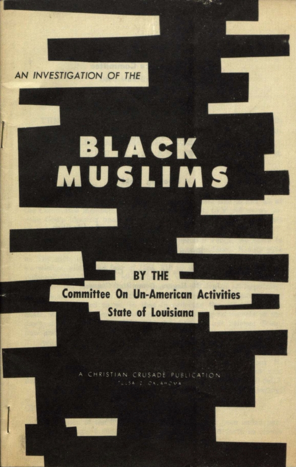 Book Cover of AN INVESTIGATION OF THE BLACK MUSLIMS: BY THE COMMITTEE ON UN-AMERICAN ACTIVITIES