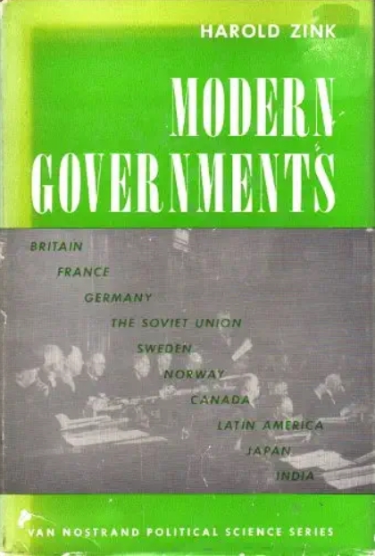 Book Cover of MODERN GOVERNMENTS