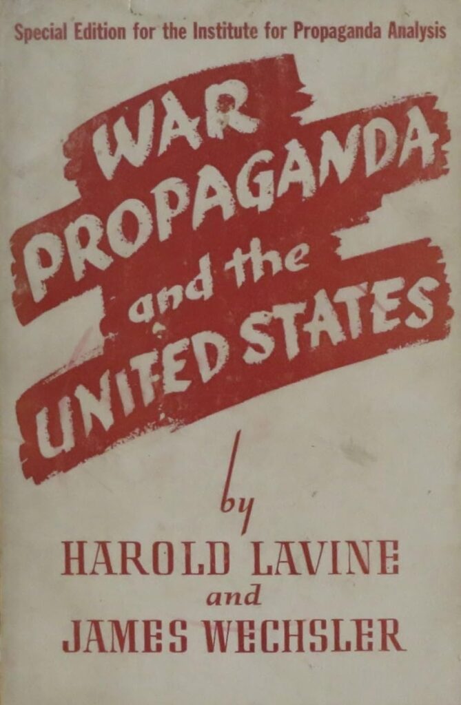 Book Cover of WAR PROPAGANDA AND THE UNITED STATES