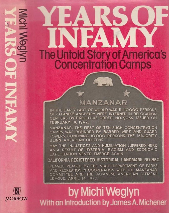 Book Cover of YEARS OF INFAMY: THE UNTOLD STORY OF AMERICA'S CONCENTRATION CAMPS