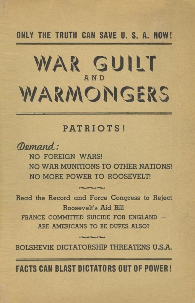 Book Cover of WAR GUILT AND WARMONGERS: A COMPILATION FROM THE EVIDENCE SHOWING HOW THIS WAR PSYCHOSIS WAS BUILT UP TO START THIS PRESENT WAR