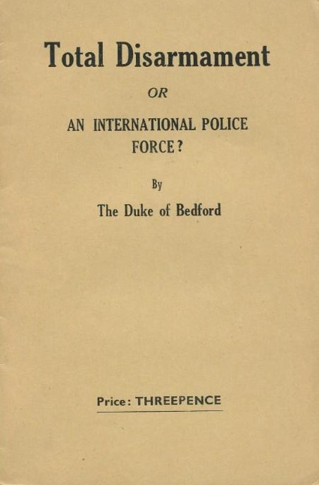 Book Cover of TOTAL DISARMAMENT OR AN INTERNATIONAL POLICE FORCE?