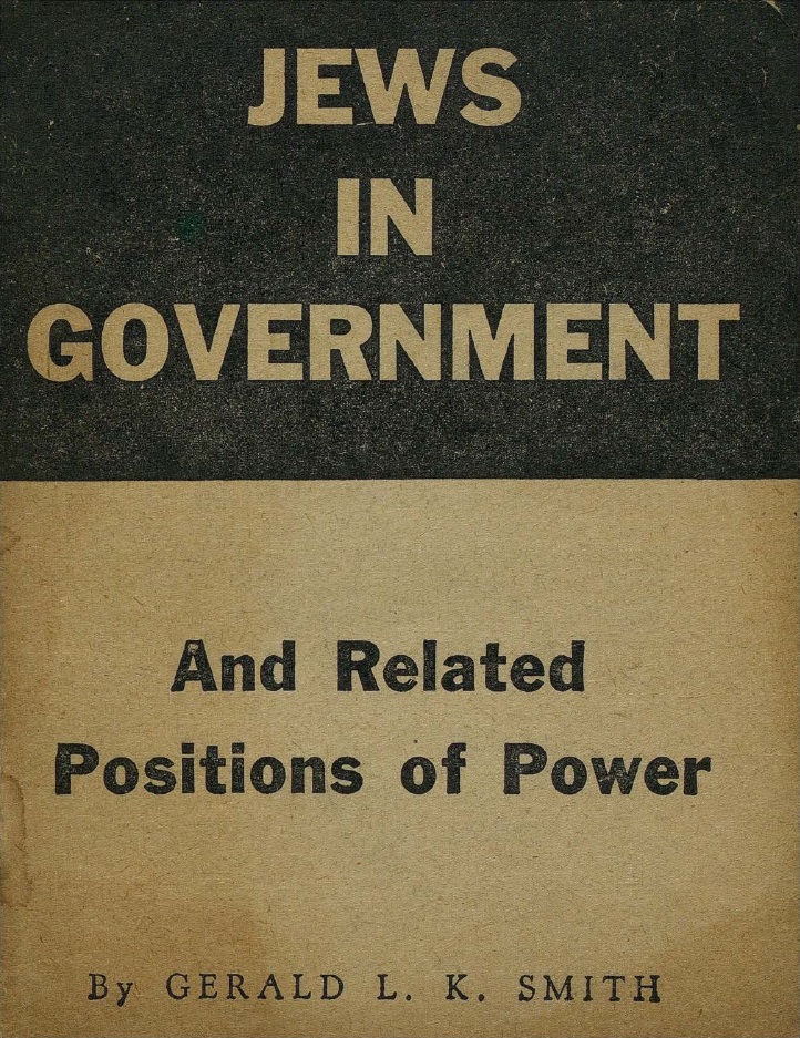 Book Cover of JEWS IN GOVERNMENT; AND RELATED POSITIONS OF POWER