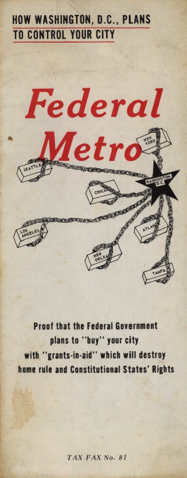 Book Cover of FEDERAL METRO: HOW WASHINGTON, D.C. PLANS TO CONTROL YOUR CITY