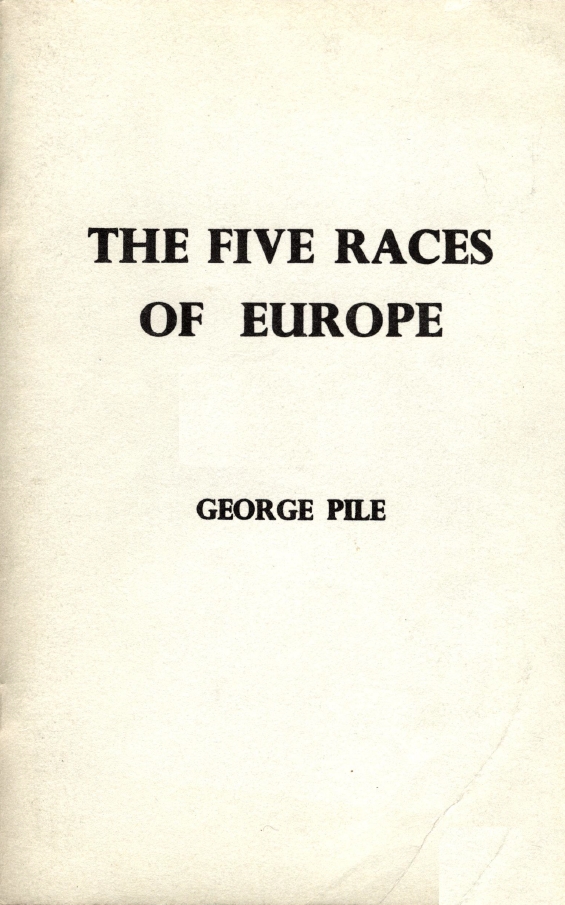 Book Cover of THE FIVE RACES OF EUROPE