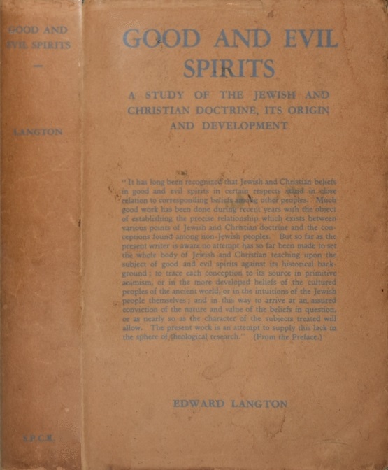 Book Cover of GOOD AND EVIL SPIRITS: A STUDY OF THE JEWISH AND CHRISTIAN DOCTRINE, ITS ORIGIN AND DEVELOPMENT