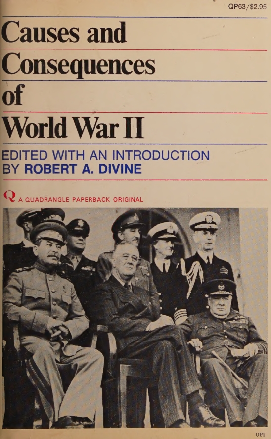 Book Cover of CAUSES AND CONSEQUENCES OF WORLD WAR II