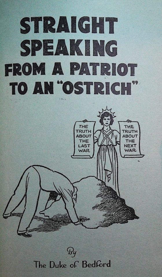 Book Cover of STRAIGHT SPEAKING FROM A PATRIOT TO AN "OSTRICH"