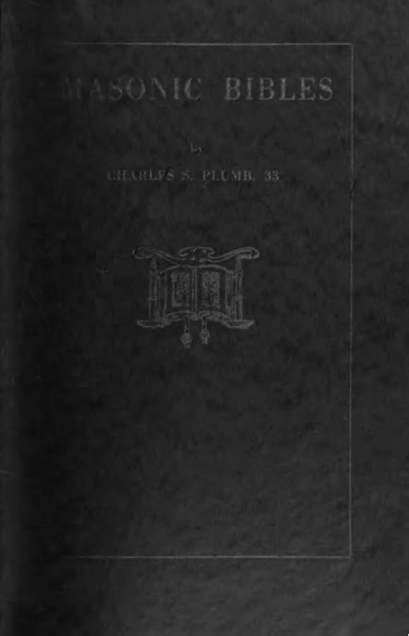 Book Cover of MASONIC BIBLES