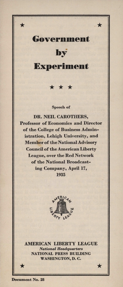 Book Cover of GOVERNMENT BY EXPERIMENT