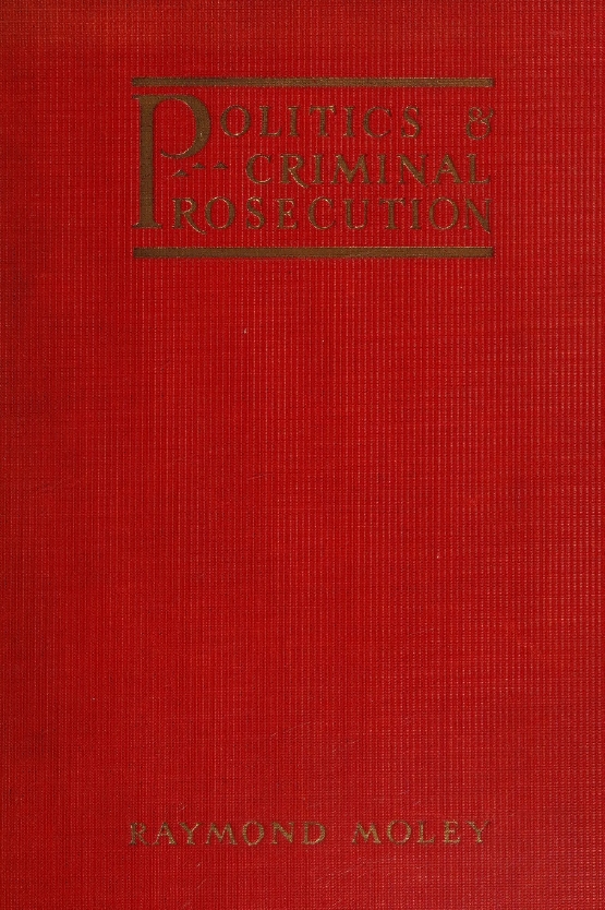 Book Cover of POLITICS AND CRIMINAL PROSECUTION