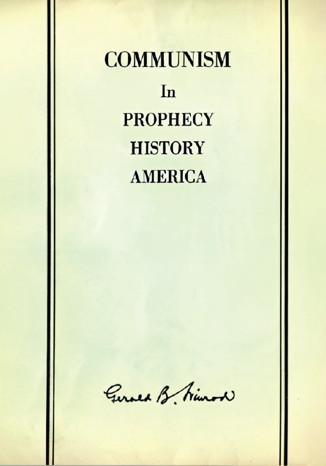 Book Cover of COMMUNISM IN PROPHECY, HISTORY AND AMERICA