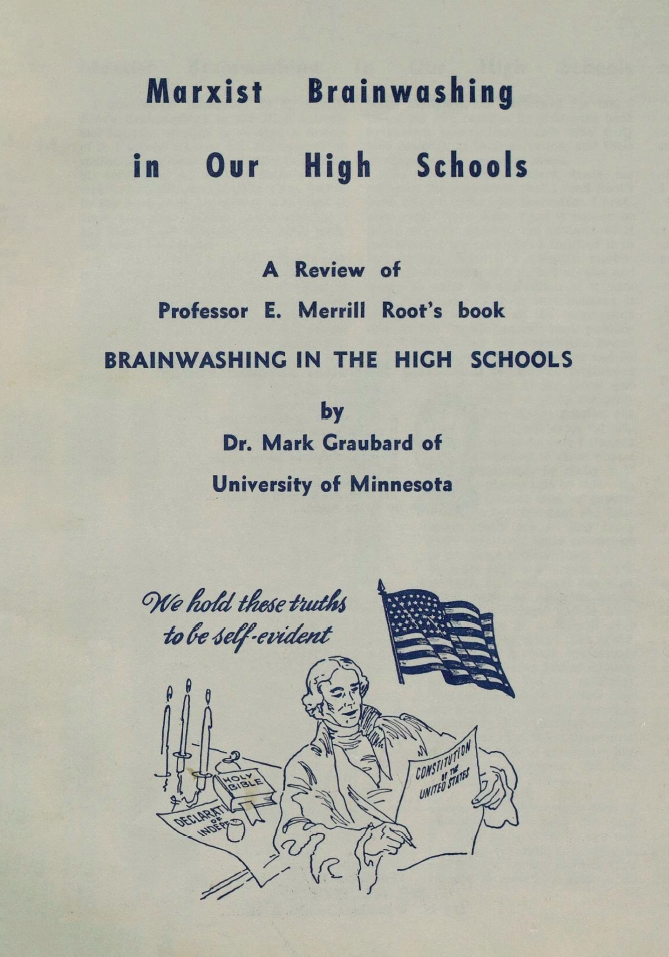 Book Cover of MARXIST BRAINWASHING IN OUR HIGH SCHOOLS