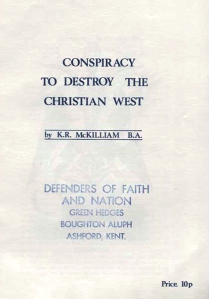 Book Cover of CONSPIRACY TO DESTROY THE CHRISTIAN WEST