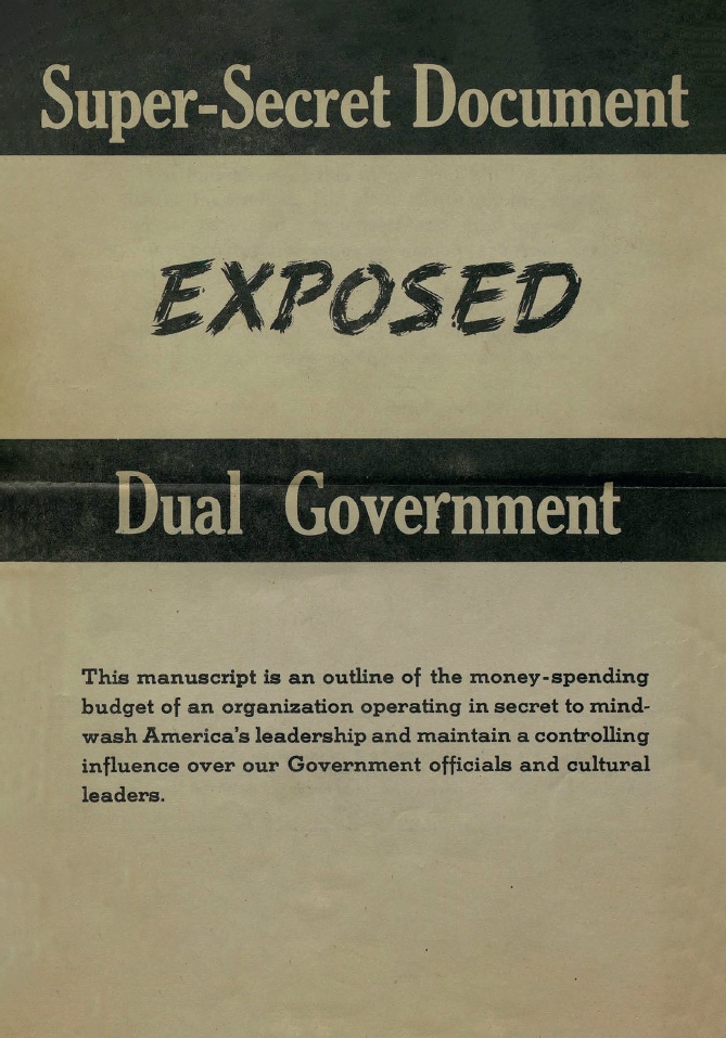 Book Cover of SUPER-SECRET DOCUMENT EXPOSED : DUAL GOVERNMENT