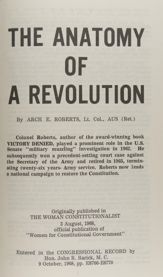 Book Cover of THE ANATOMY OF REVOLUTION