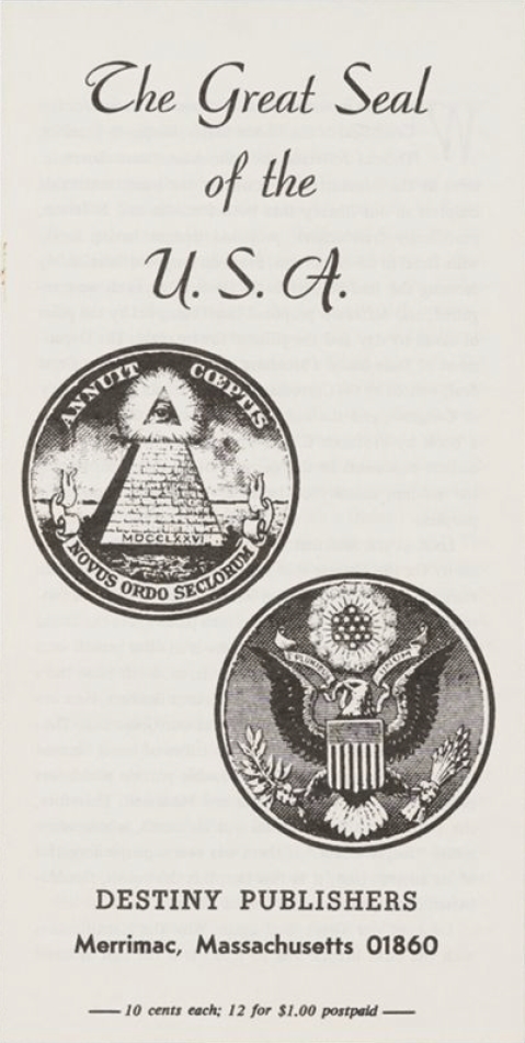 Book Cover of THE GREAT SEAL OF THE U.S.A.