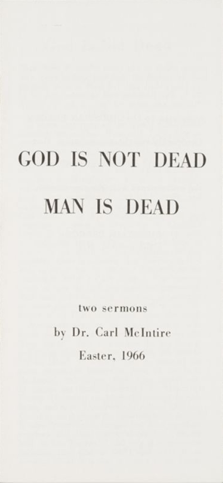 Book Cover of GOD IS NOT DEAD, MAN IS DEAD